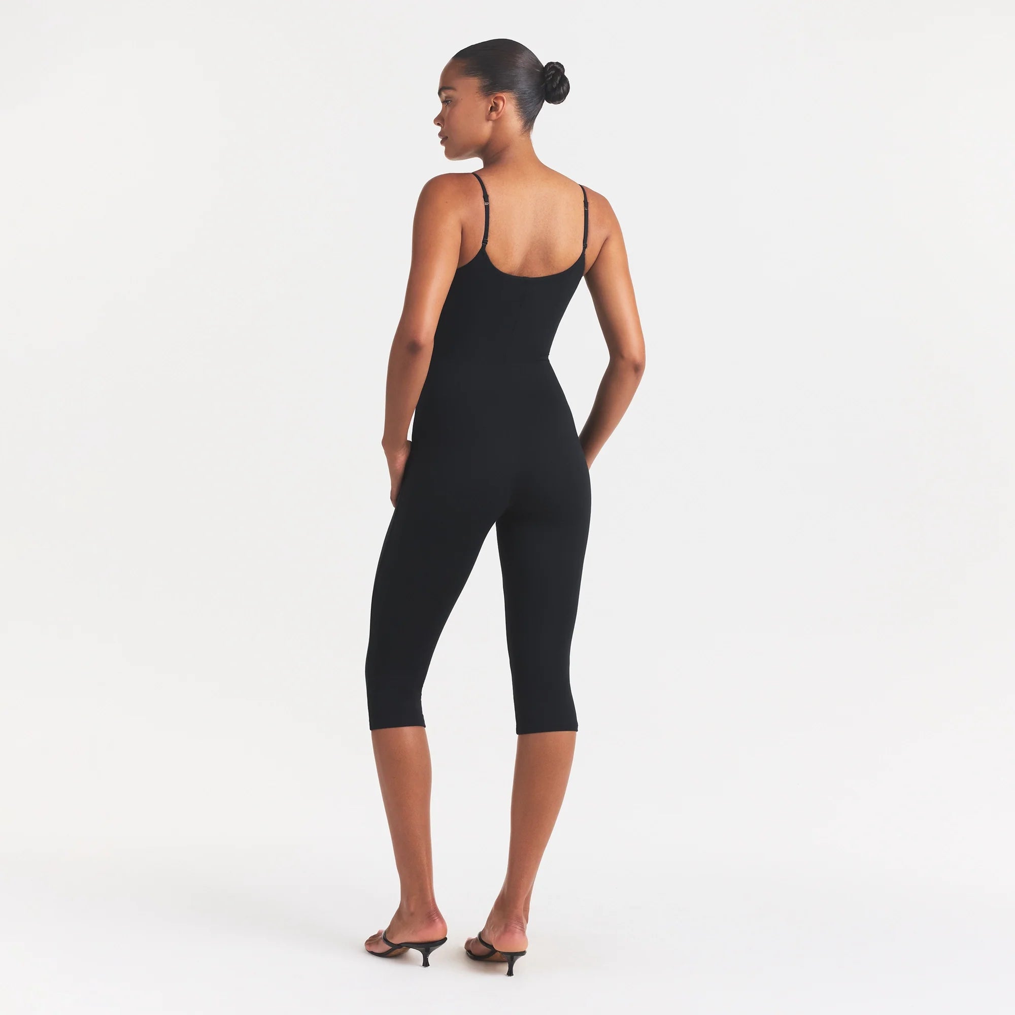 SMOOTH LOUNGE CAPRI CATSUIT | OBSIDIAN