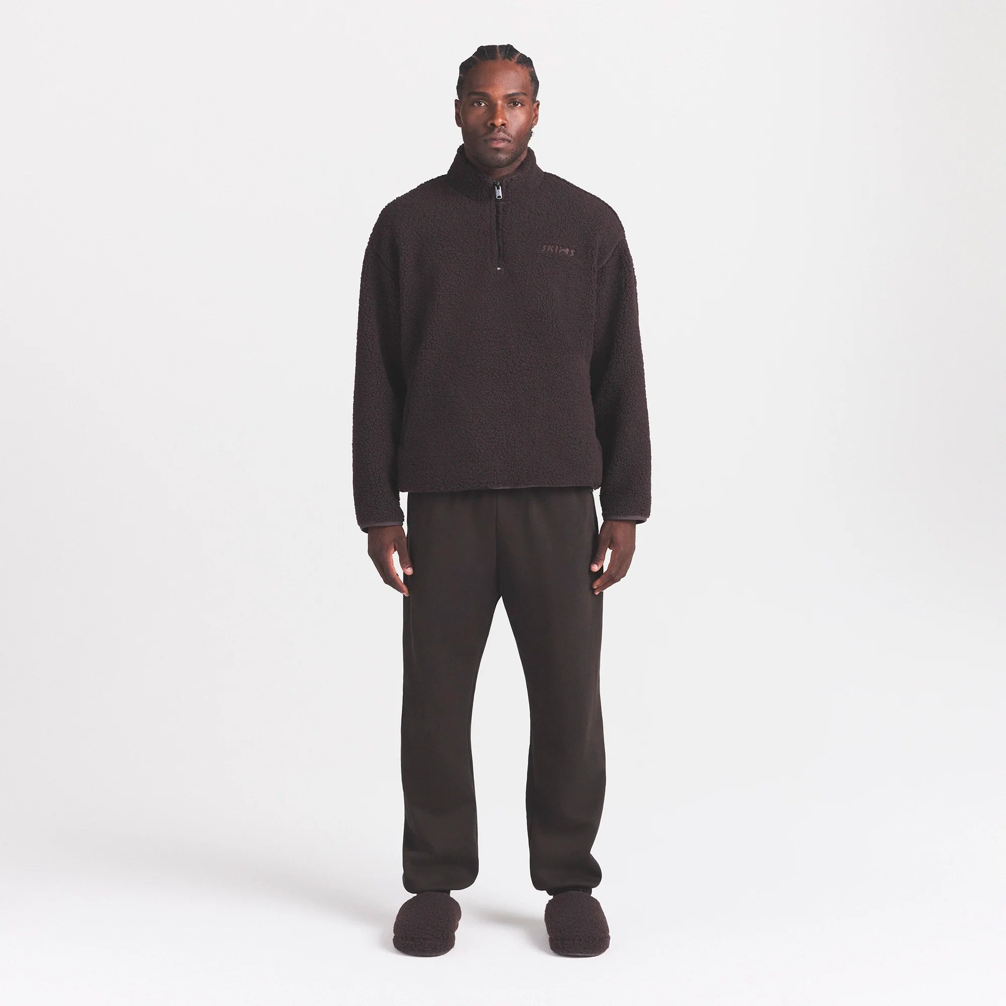 SHERPA MENS QUARTER ZIP | DARK ROAST