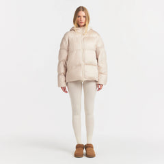 SKIMS PUFFERS HOODED JACKET | CHAMPAGNE