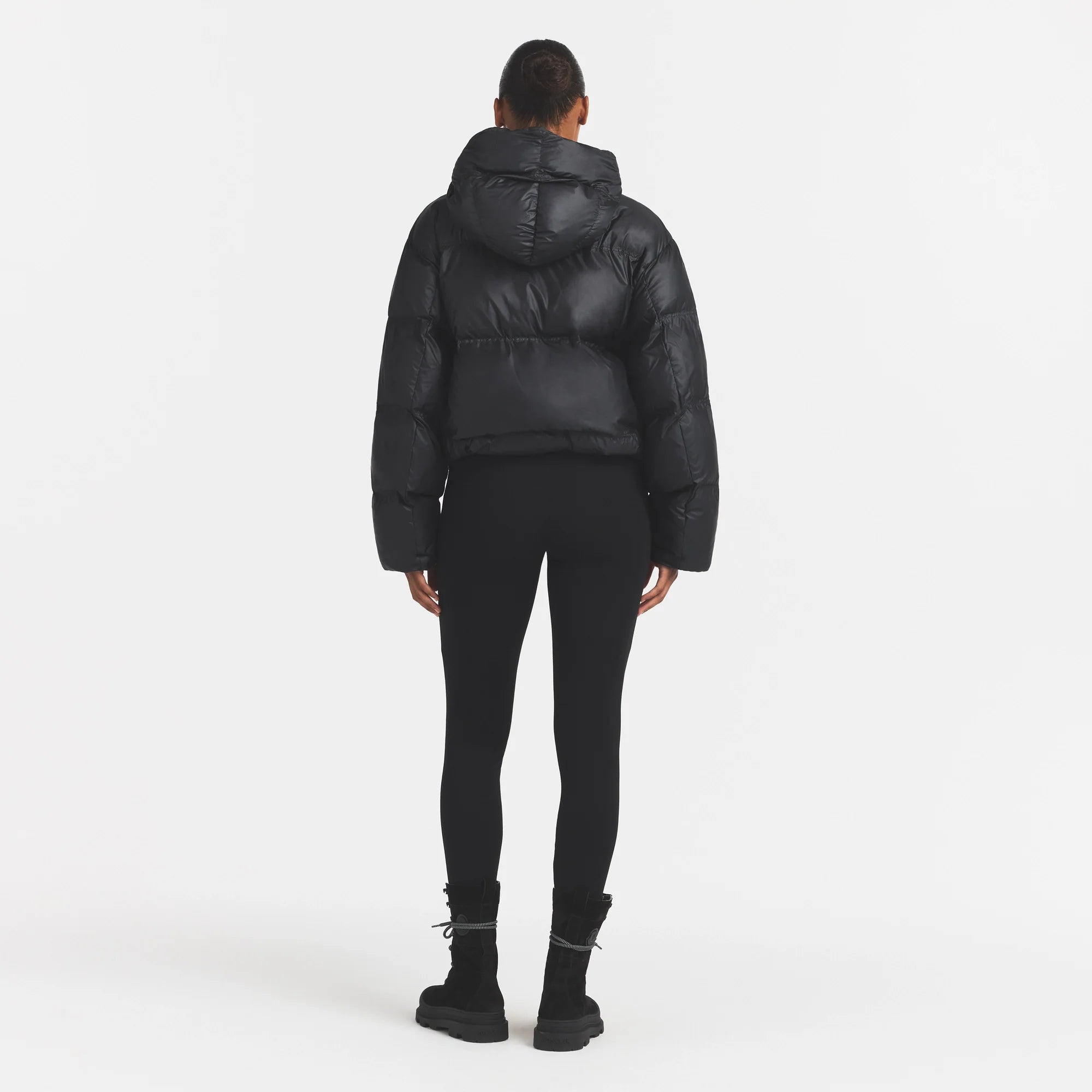 SKIMS PUFFERS HOODED JACKET | ONYX