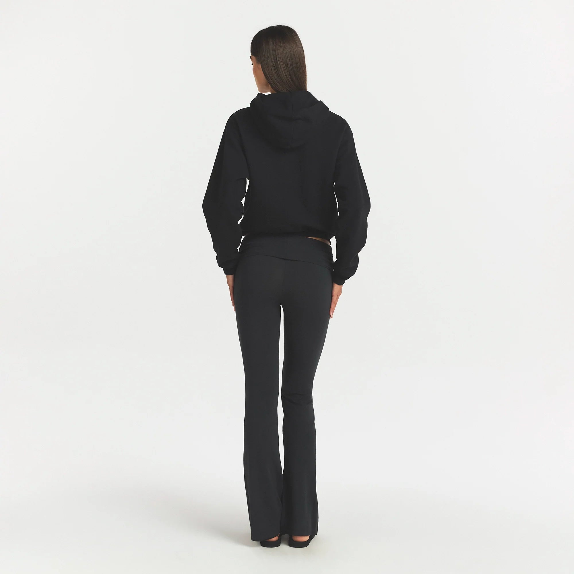 COTTON FLEECE HOODIE | ONYX
