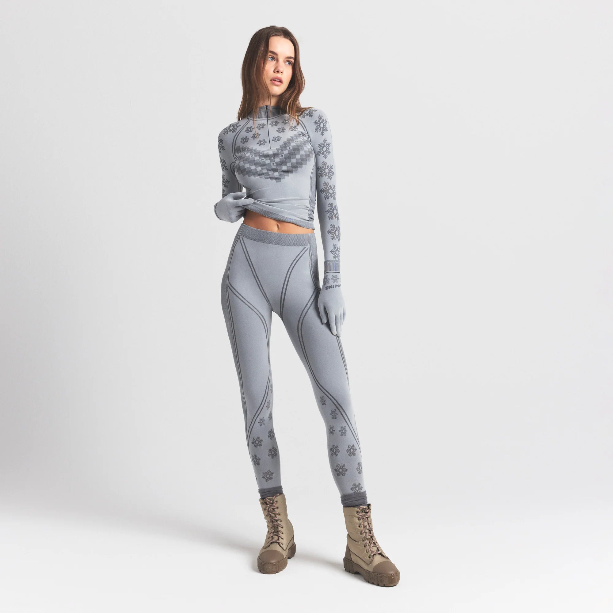 SKIMS FIRST LAYERS LEGGING | MIRROR WINTER FAIRISLE