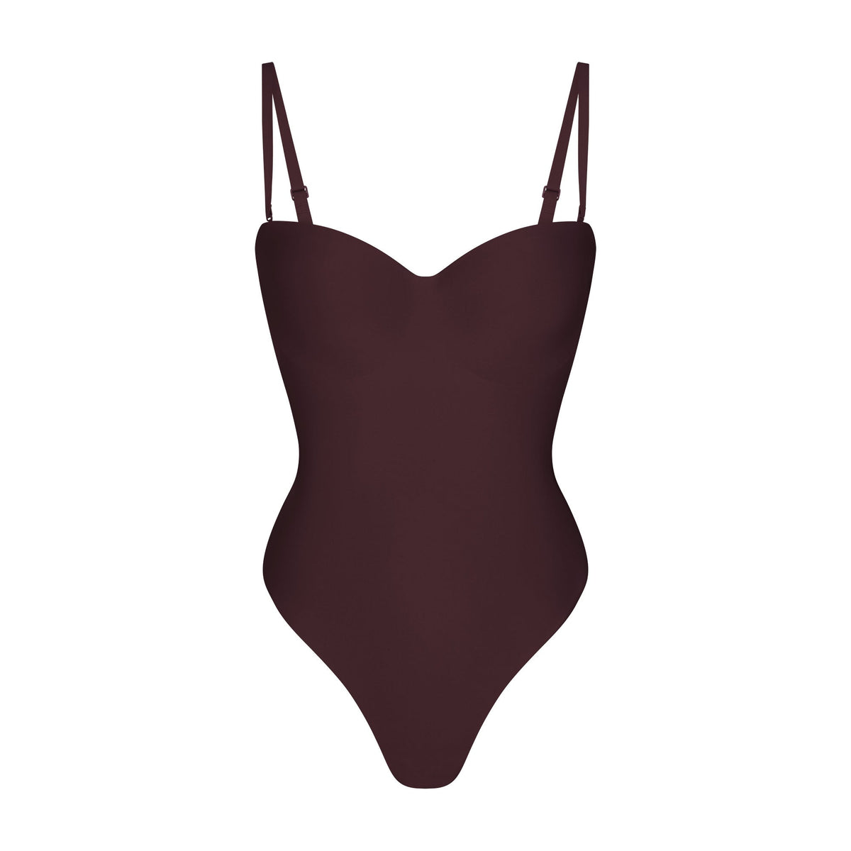 SKIMS BODY UNDERWIRE THONG BODYSUIT | CURRANT