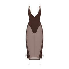 LUDOVIC DE SAINT SERNIN X SKIMS SKIMS BODY DRESS | COCOA