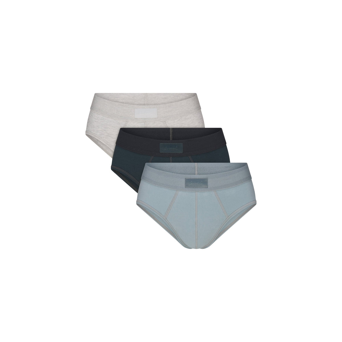 SKIMS COTTON MENS BRIEF 3-PACK | VERDANT MULTI