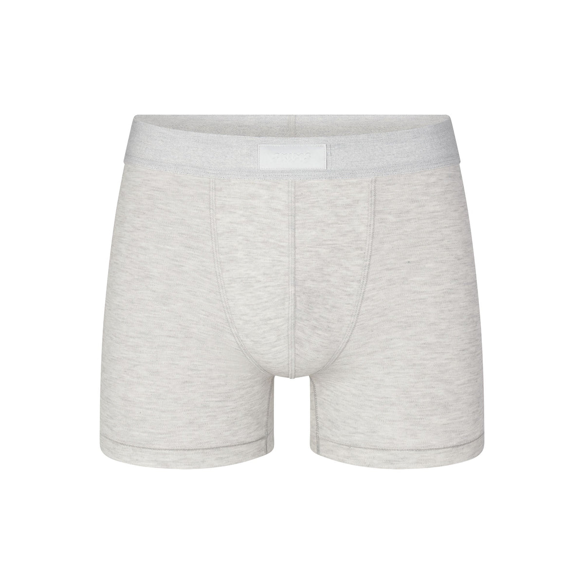 SKIMS COTTON MENS 3" BOXER BRIEF | LIGHT HEATHER GREY