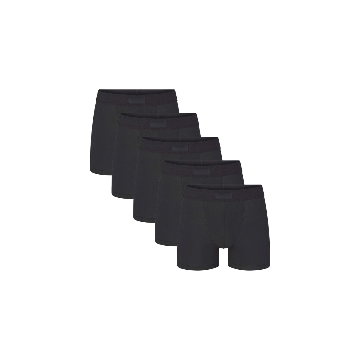 SKIMS COTTON MENS 3" BOXER BRIEF 5-PACK | ONYX