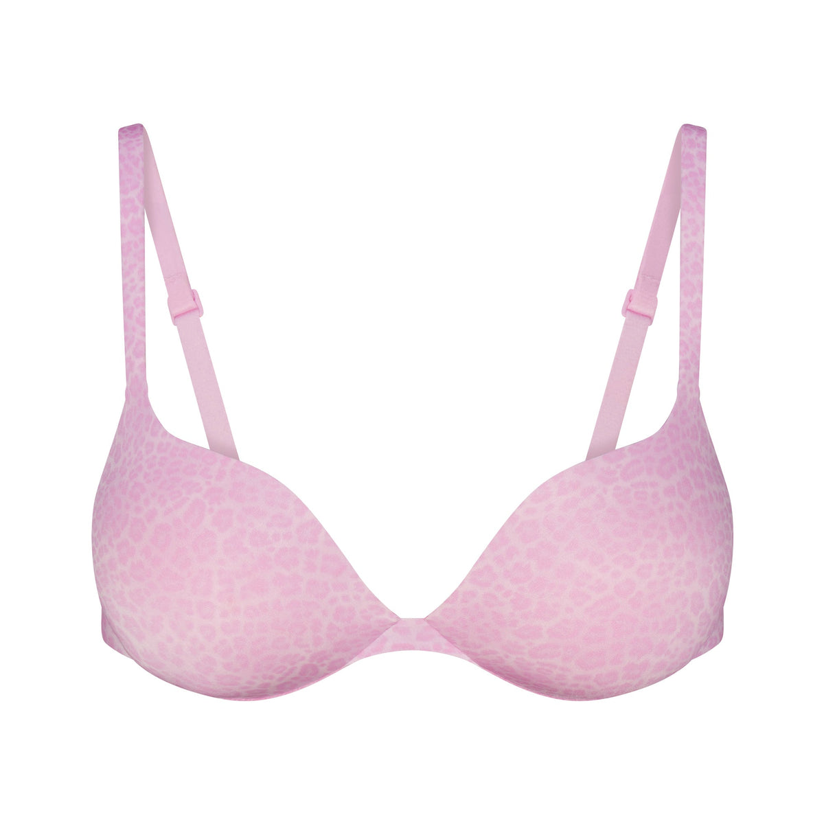 SKIMS ULTIMATE TEARDROP PUSH-UP BRA | BUBBLEGUM LEOPARD PRINT