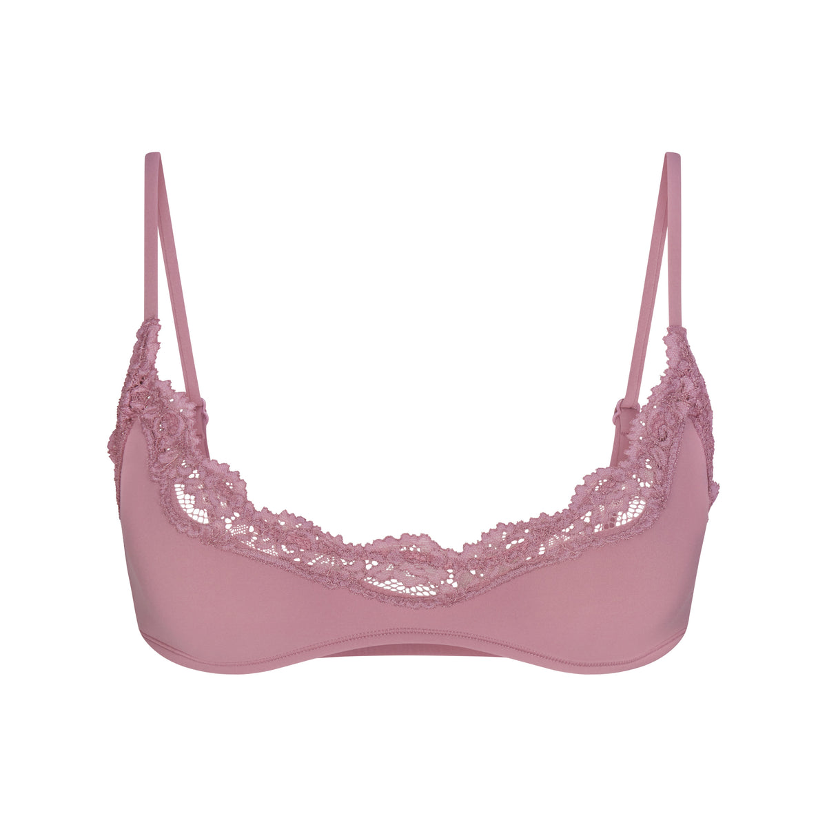 FITS EVERYBODY LACE SCOOP BRALETTE | MUTED MAUVE