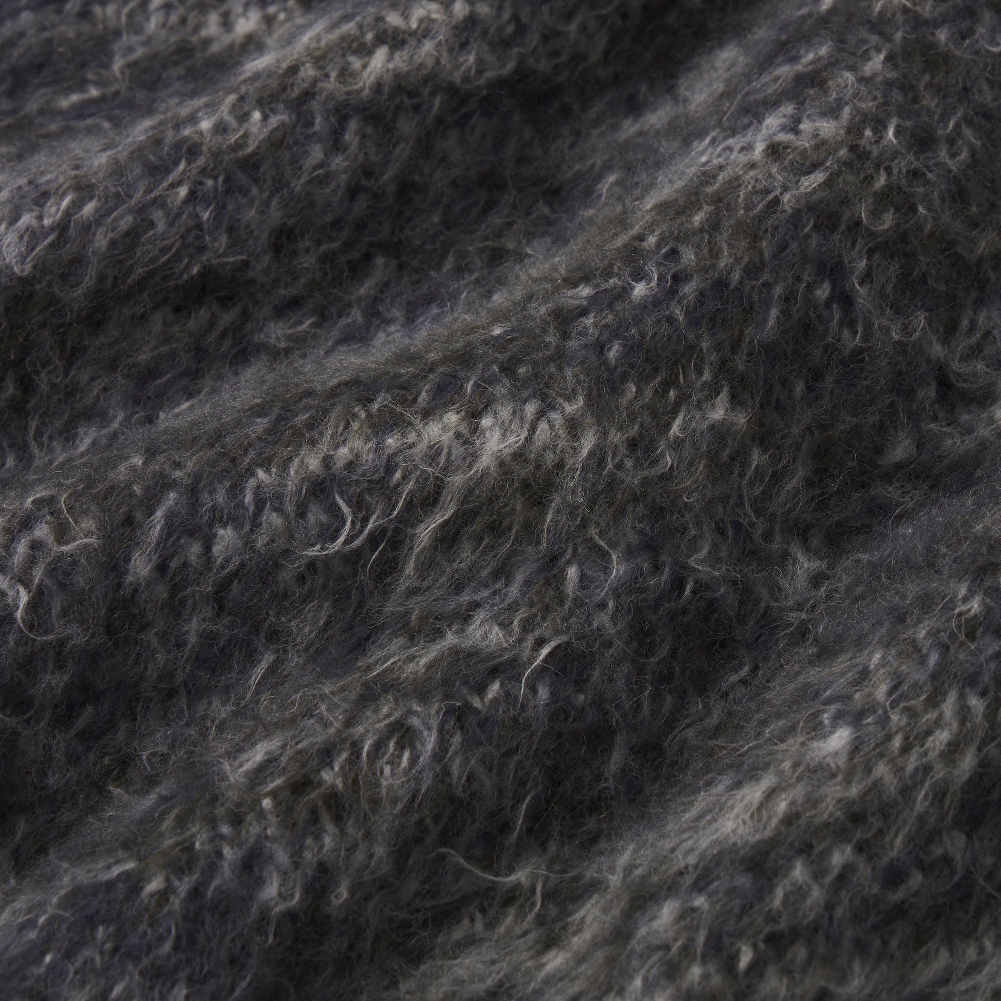 TEXTURED KNIT BRUSHED OVERSIZED PULLOVER | LAGOON HEATHER