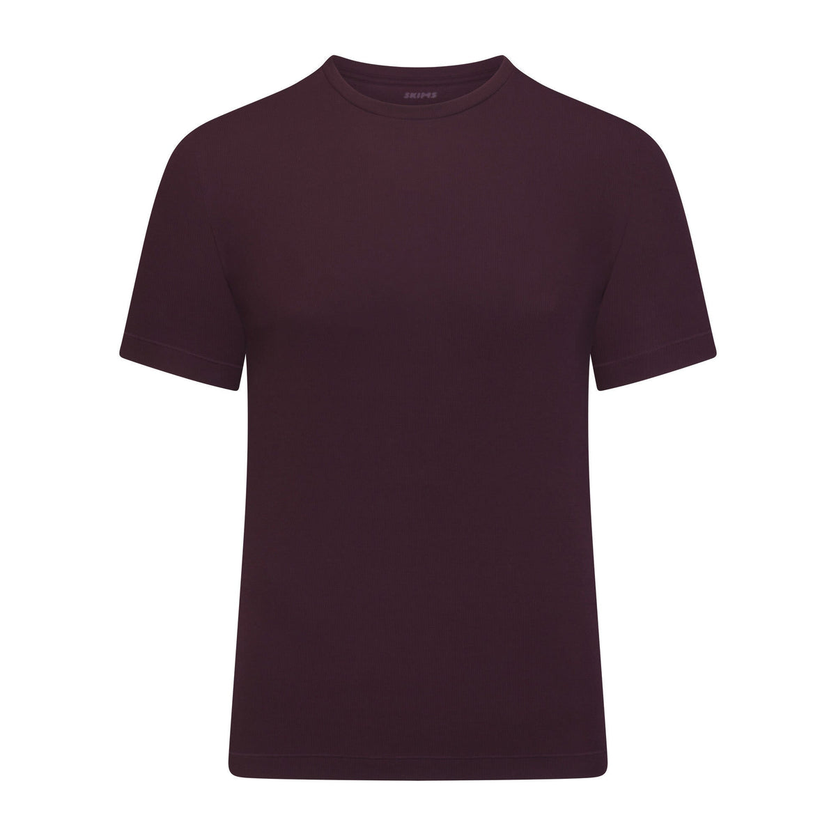 SKIMS COTTON RIB MENS T-SHIRT | CURRANT