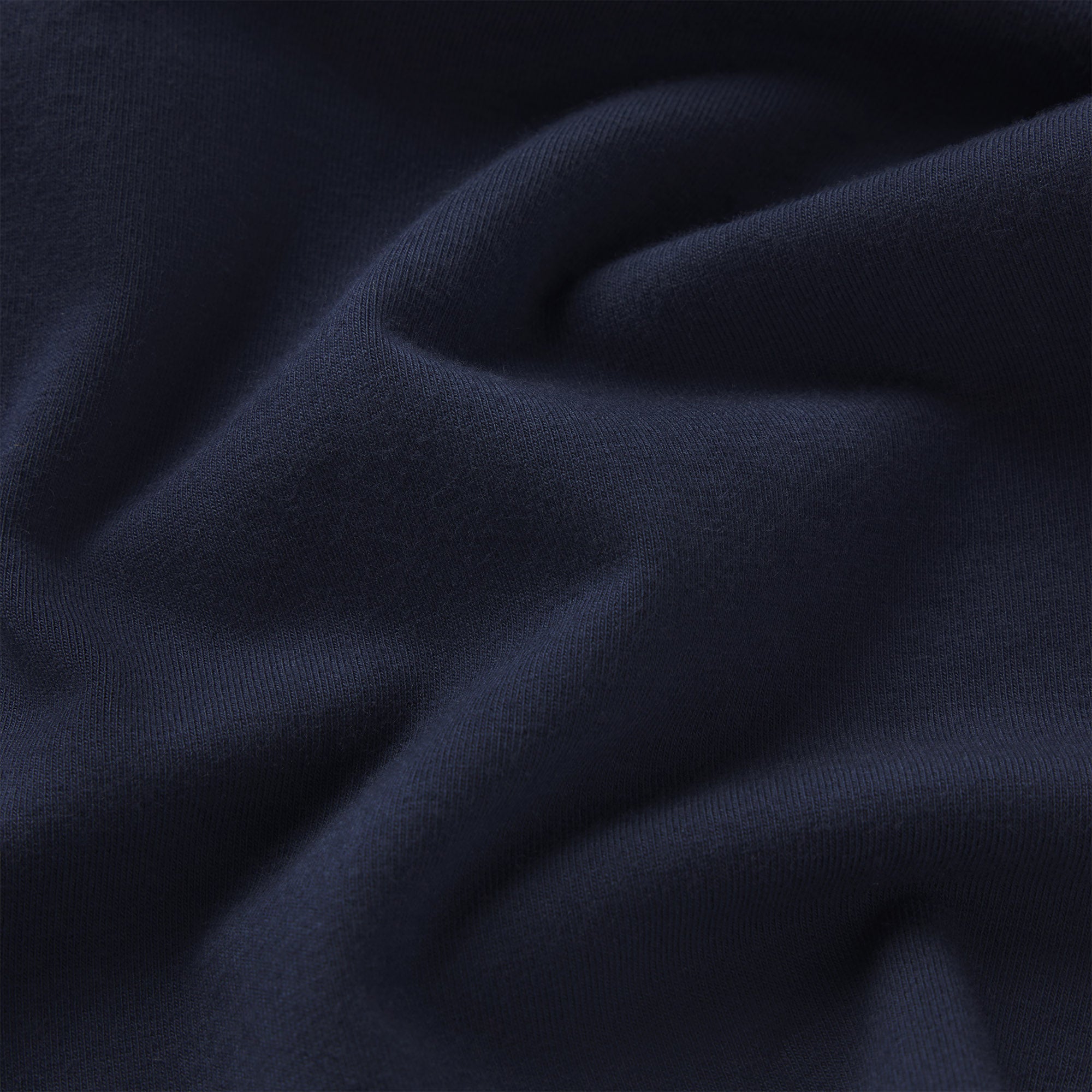 COTTON JERSEY LONG SLEEVE T-SHIRT | NAVY
