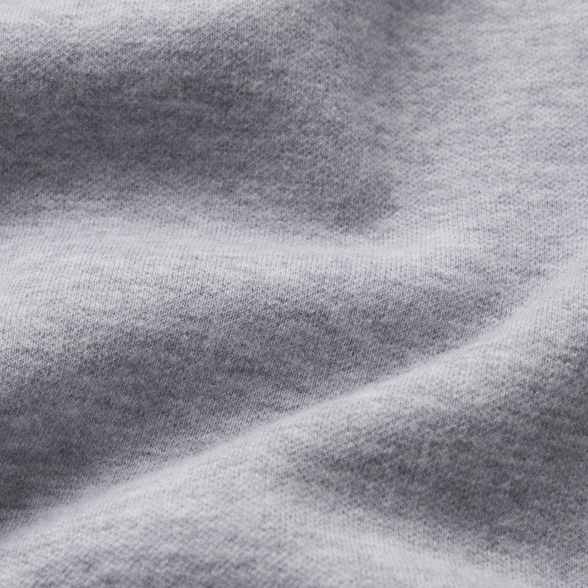 COTTON FLEECE ZIP UP ONESIE | HEATHER GREY