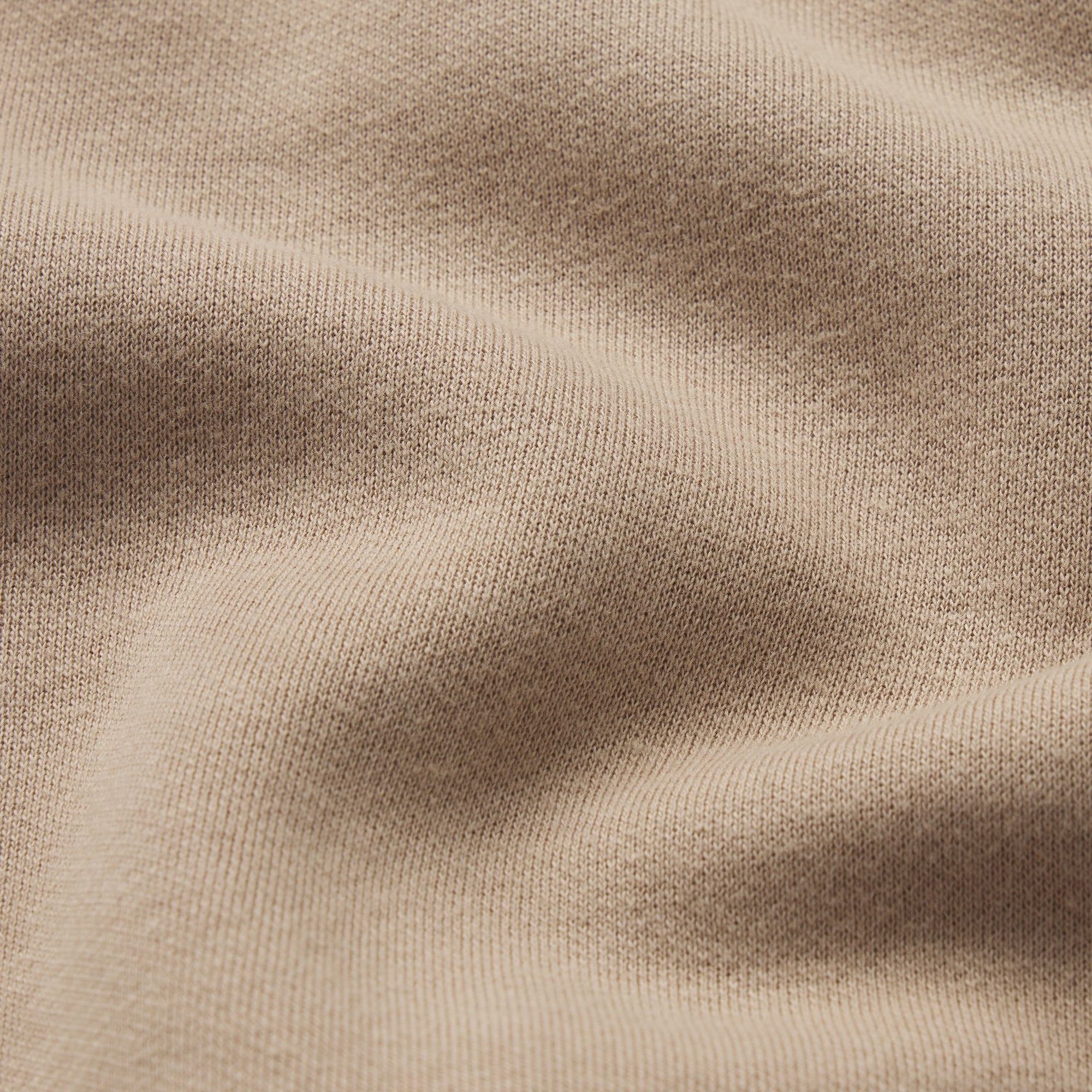 COTTON FLEECE LEGGING WITH EMBOSSED LOGO | LATTE