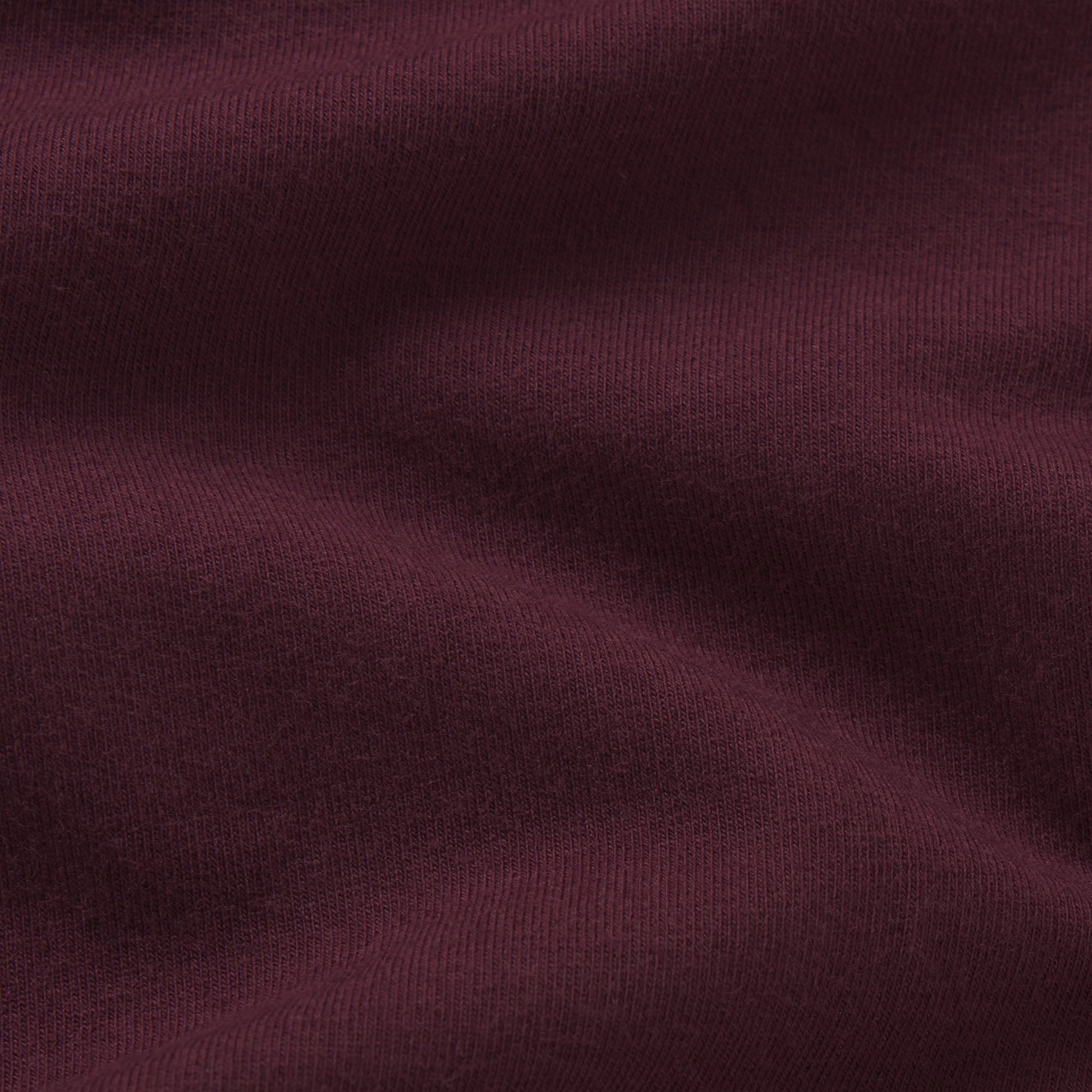 COTTON JERSEY ZIP UP HOODIE | CURRANT