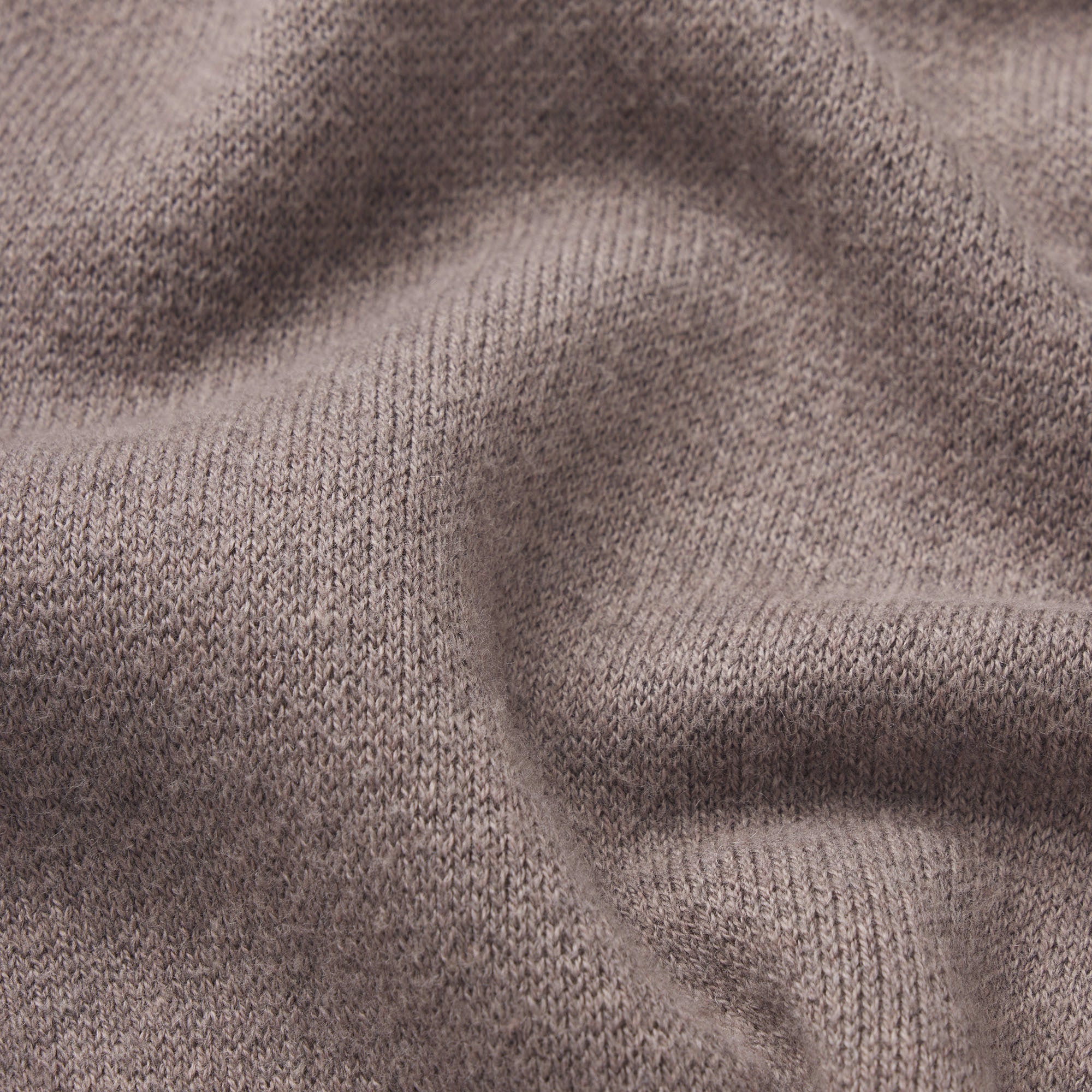COTTON KNIT MENS ZIP UP HOODIE | DESERT HEATHER GREY