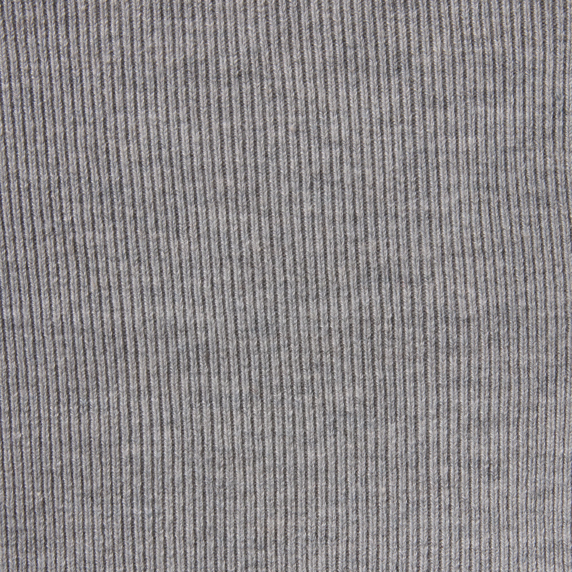 ESSENTIAL KNIT LONG SLEEVE V NECK | MID HEATHER GREY