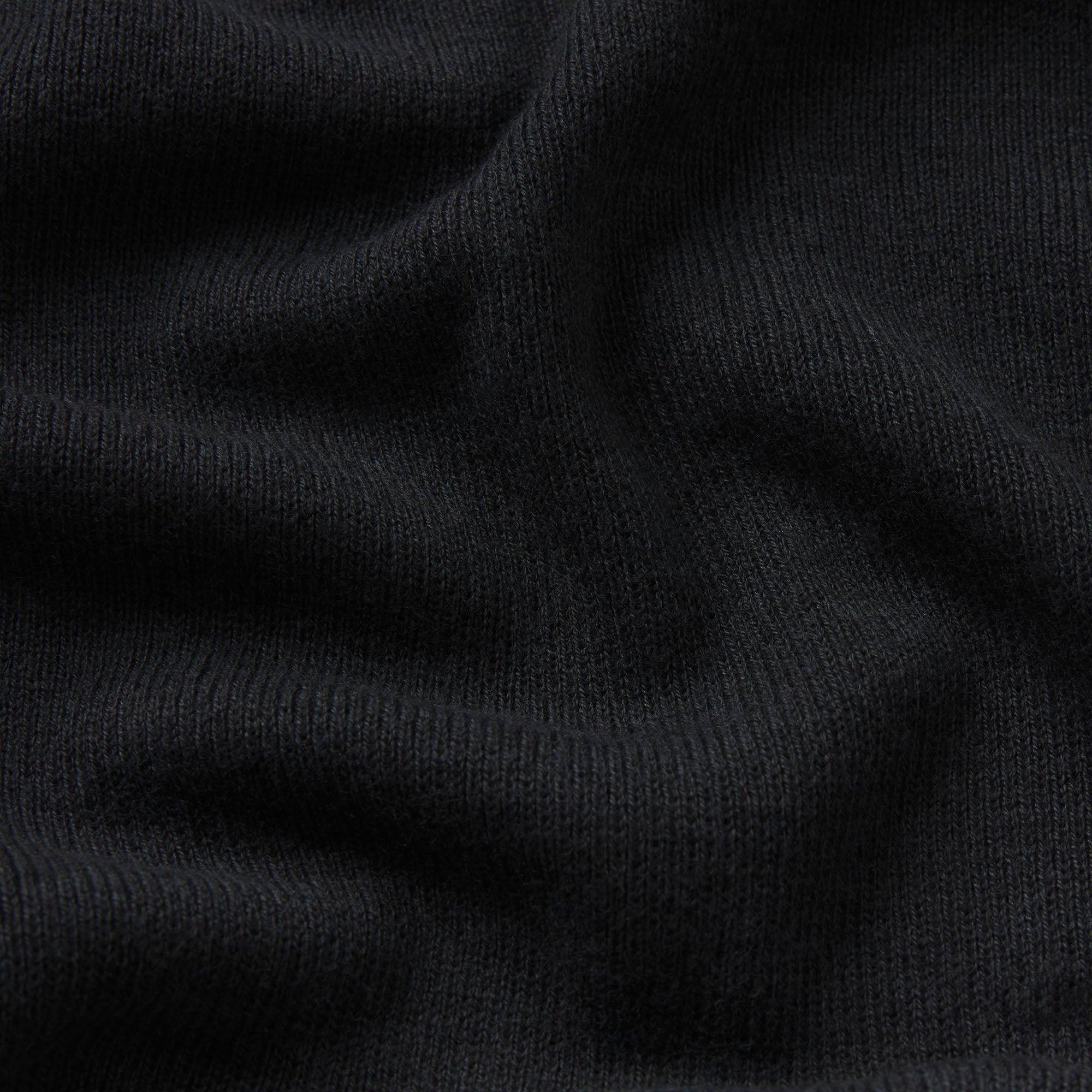 ESSENTIAL KNIT MOCK NECK MINI DRESS | ONYX