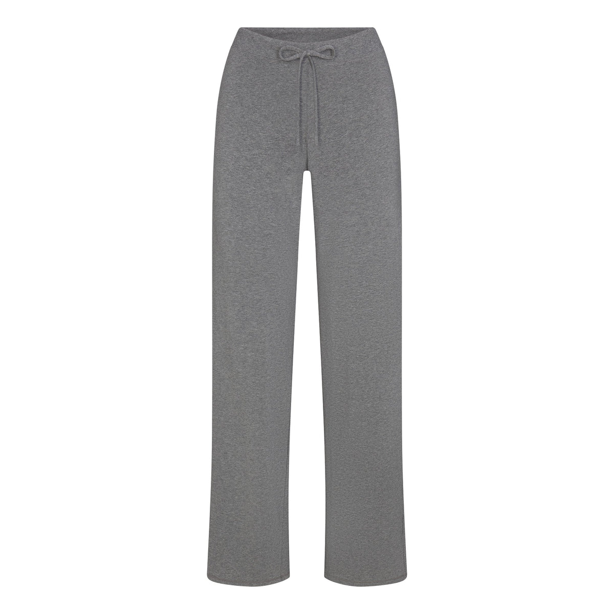 COTTON JERSEY STRAIGHT LEG PANT | DARK HEATHER GREY