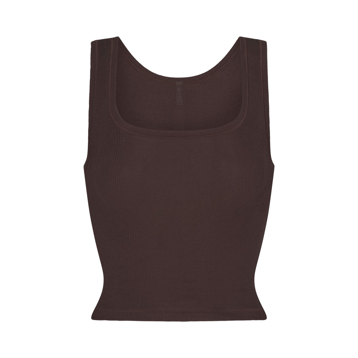 COTTON RIB TANK | ESPRESSO