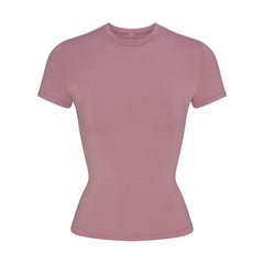 COTTON JERSEY T-SHIRT | MUTED MAUVE