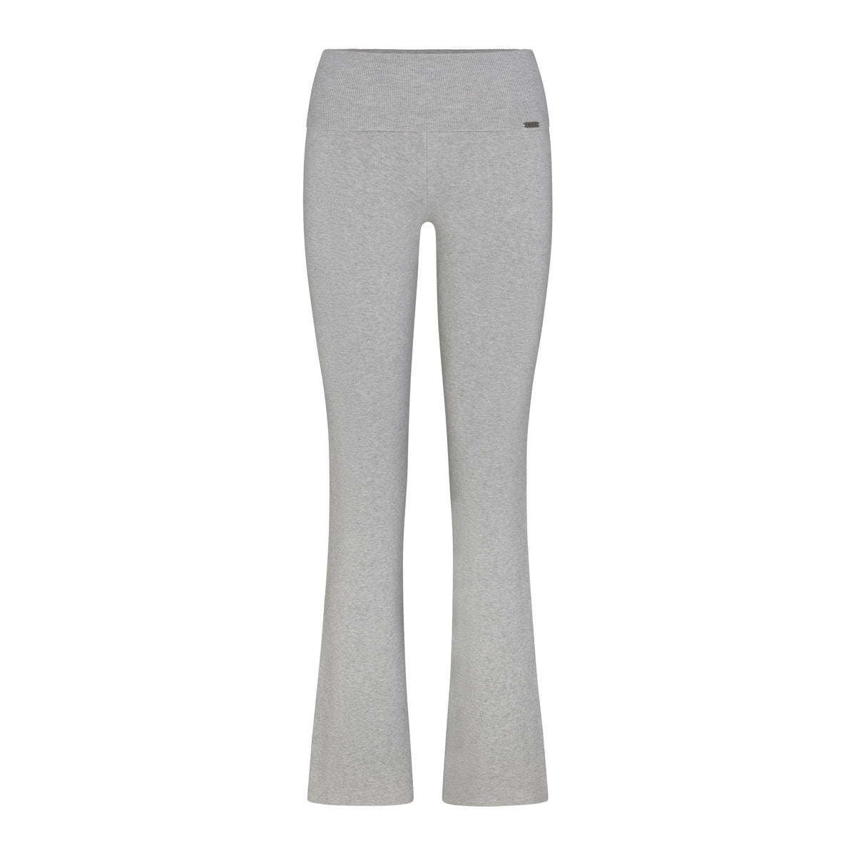 ESSENTIAL KNIT FOLDOVER PANT | MID HEATHER GREY