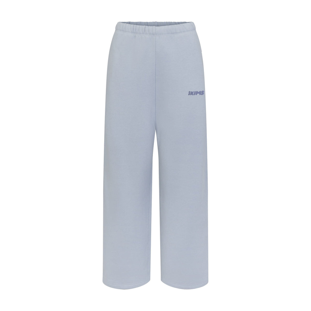 COTTON FLEECE STRAIGHT LEG PANT WITH EMBOSSED LOGO | FOG