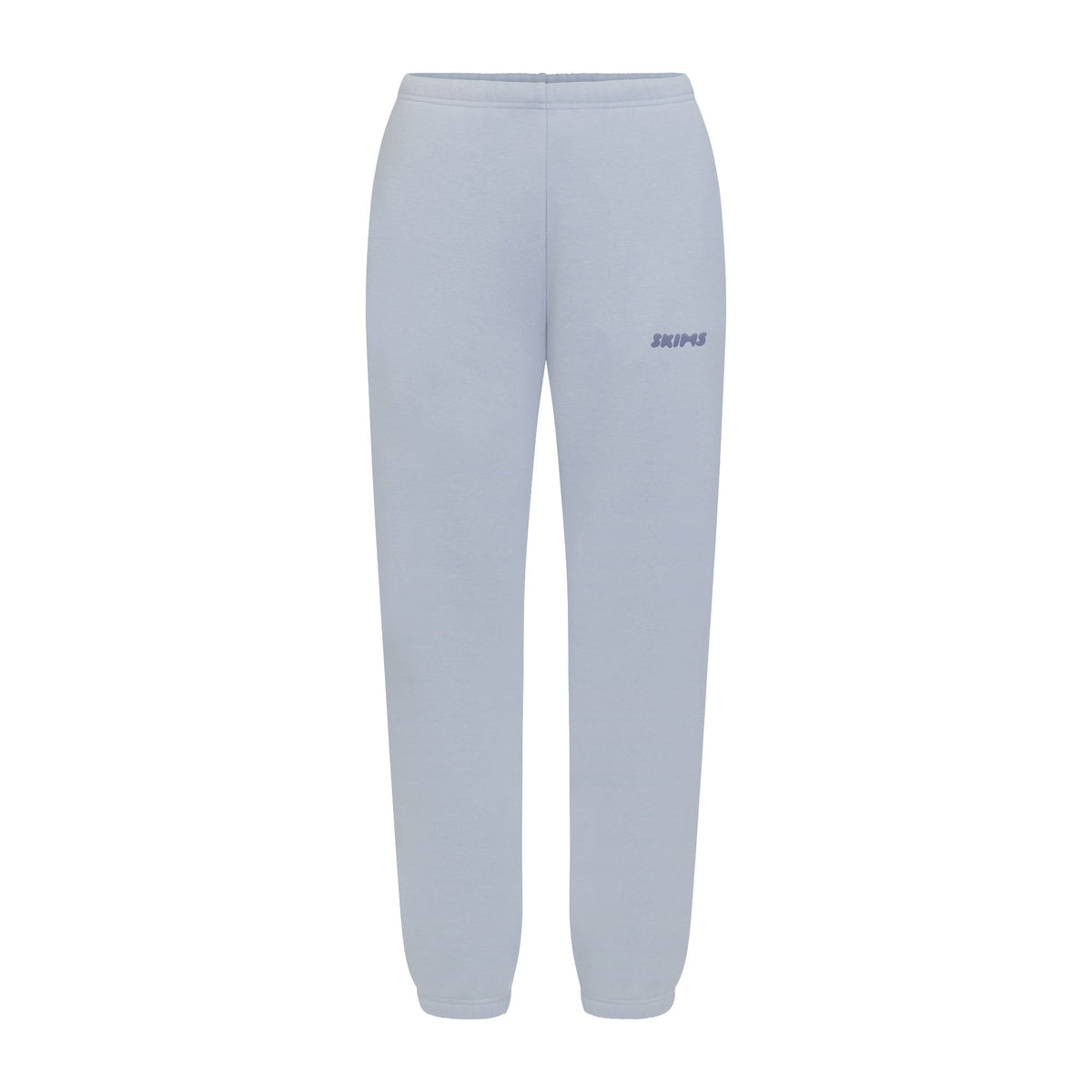 COTTON FLEECE JOGGER WITH EMBOSSED LOGO | FOG