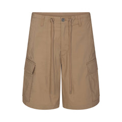 WOVEN COTTON OVERSIZED CARGO SHORT | DESERT