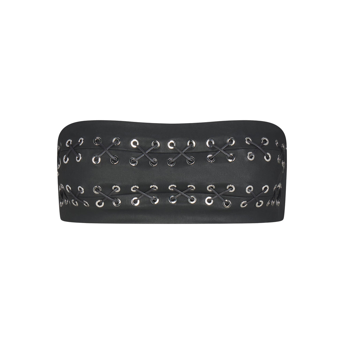 LUDOVIC DE SAINT SERNIN X SKIMS WAXED COTTON BANDEAU | ONYX