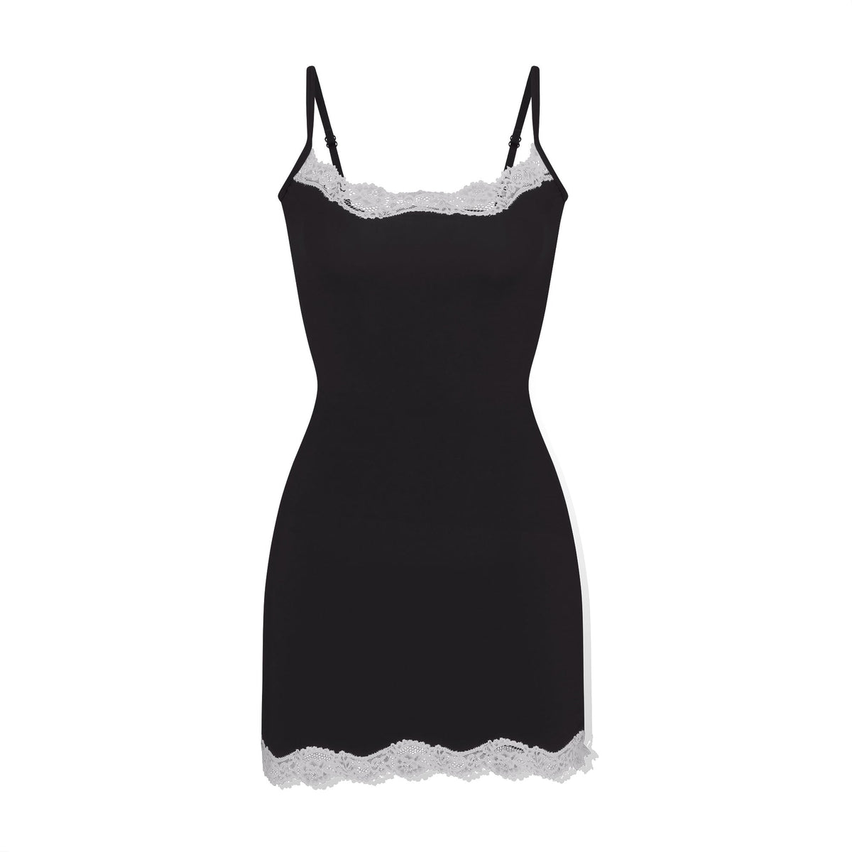 FITS EVERYBODY LACE SLIP DRESS | OBSIDIAN CONTRAST