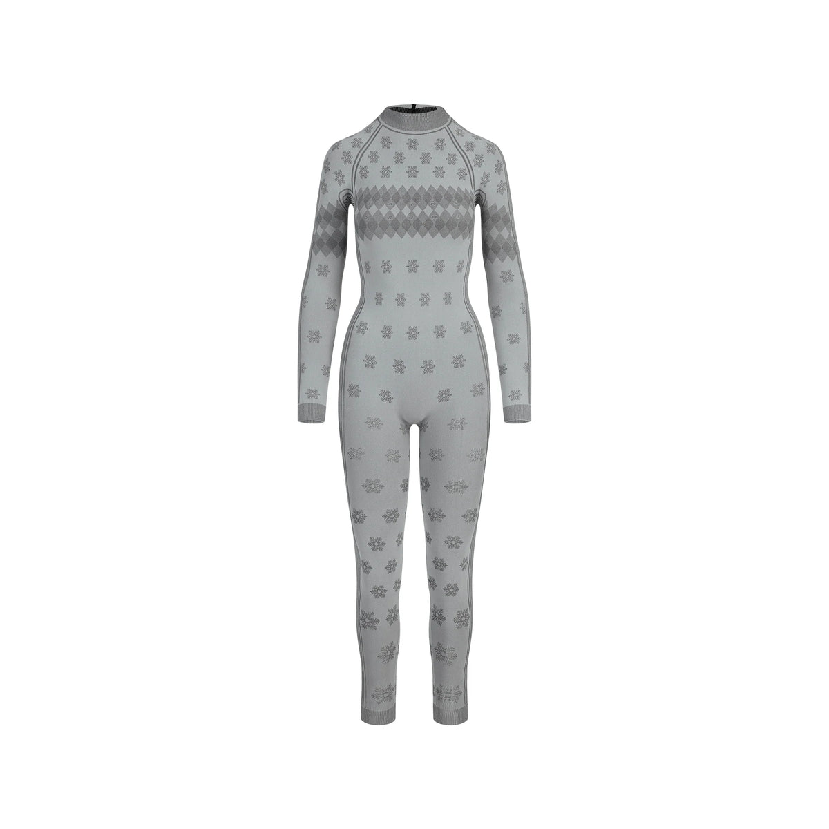 SKIMS FIRST LAYERS TURTLENECK CATSUIT | MIRROR WINTER FAIRISLE
