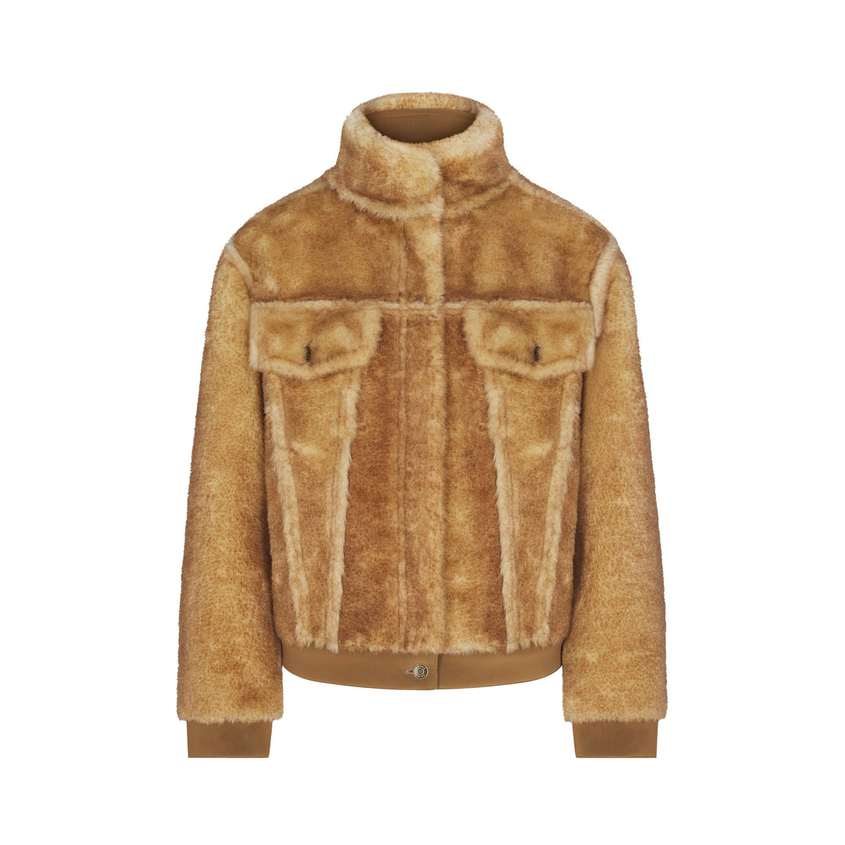 FAUX SHEARLING JACKET | TOASTED LATTE