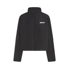 TEDDY BOXY ZIP UP JACKET | ONYX