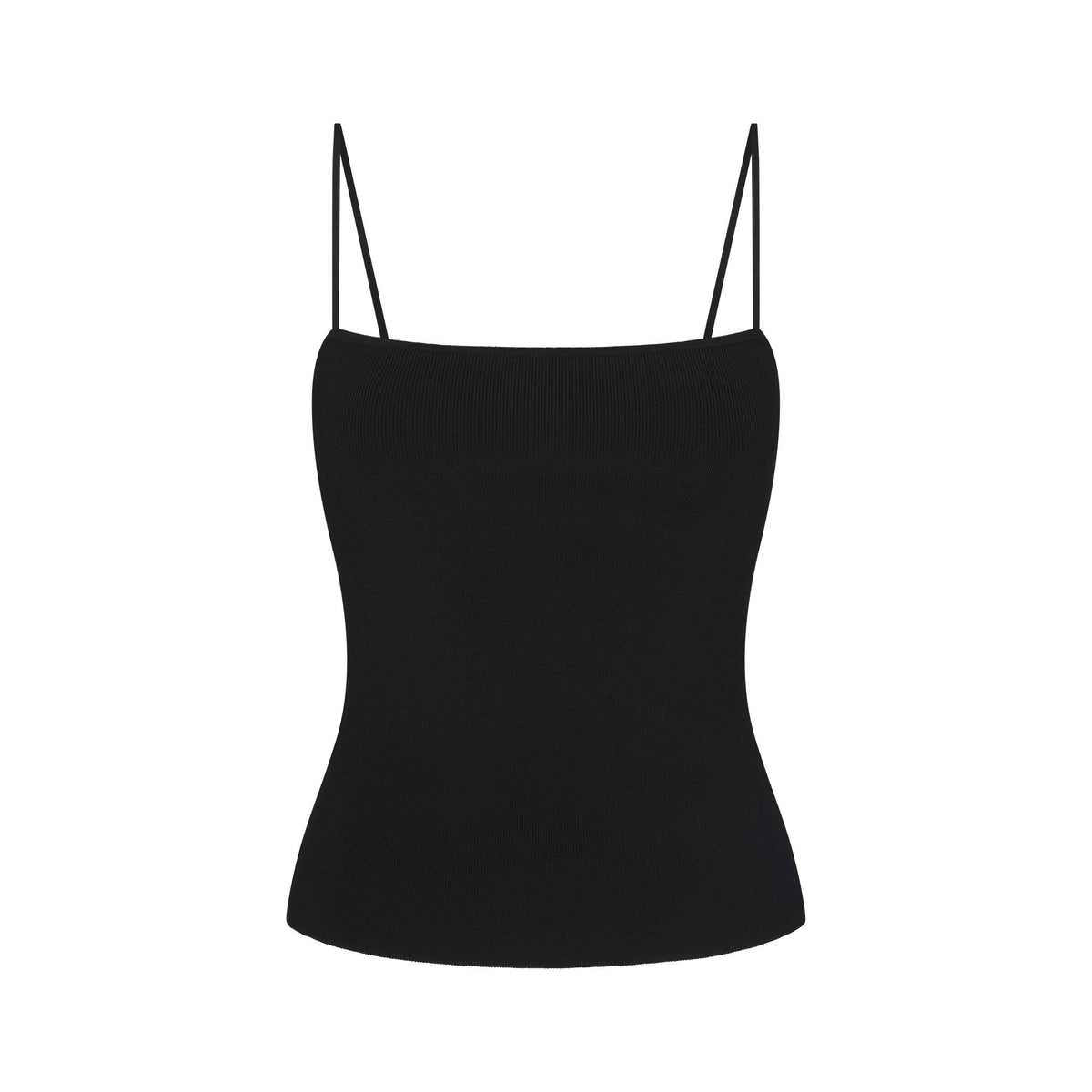 REFINED KNIT CAMI | OBSIDIAN
