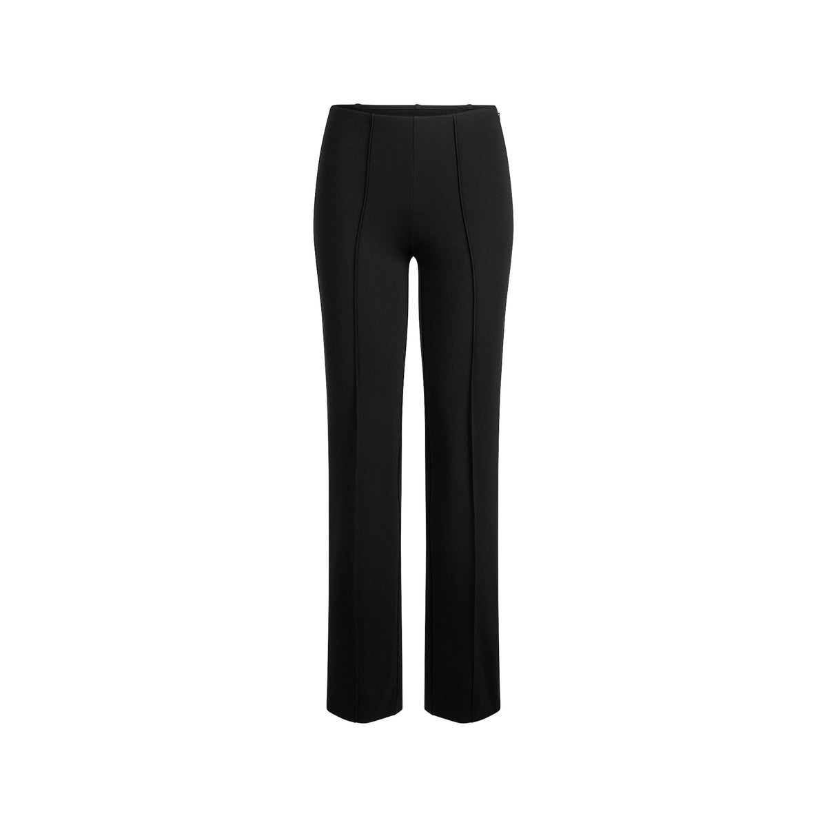 THE ESSENTIAL COLLECTION HIGH-WAISTED PINTUCK STRAIGHT LEG PANT | OBSIDIAN