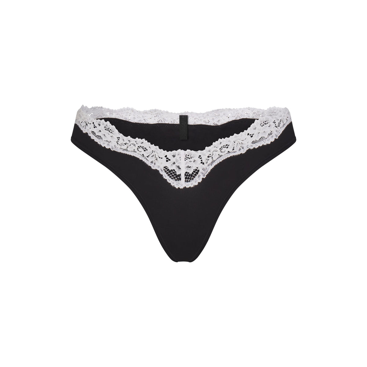 FITS EVERYBODY LACE DIPPED THONG | OBSIDIAN CONTRAST