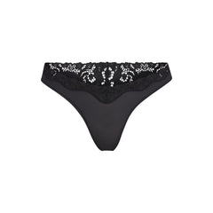 FITS EVERYBODY LACE DIPPED THONG | ONYX