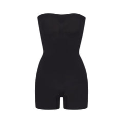 SEAMLESS SCULPT STRAPLESS SHORTIE BODYSUIT | ONYX