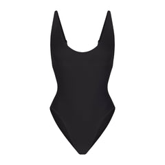 SIGNATURE SWIM SCOOP NECK ONE PIECE NEW | ONYX