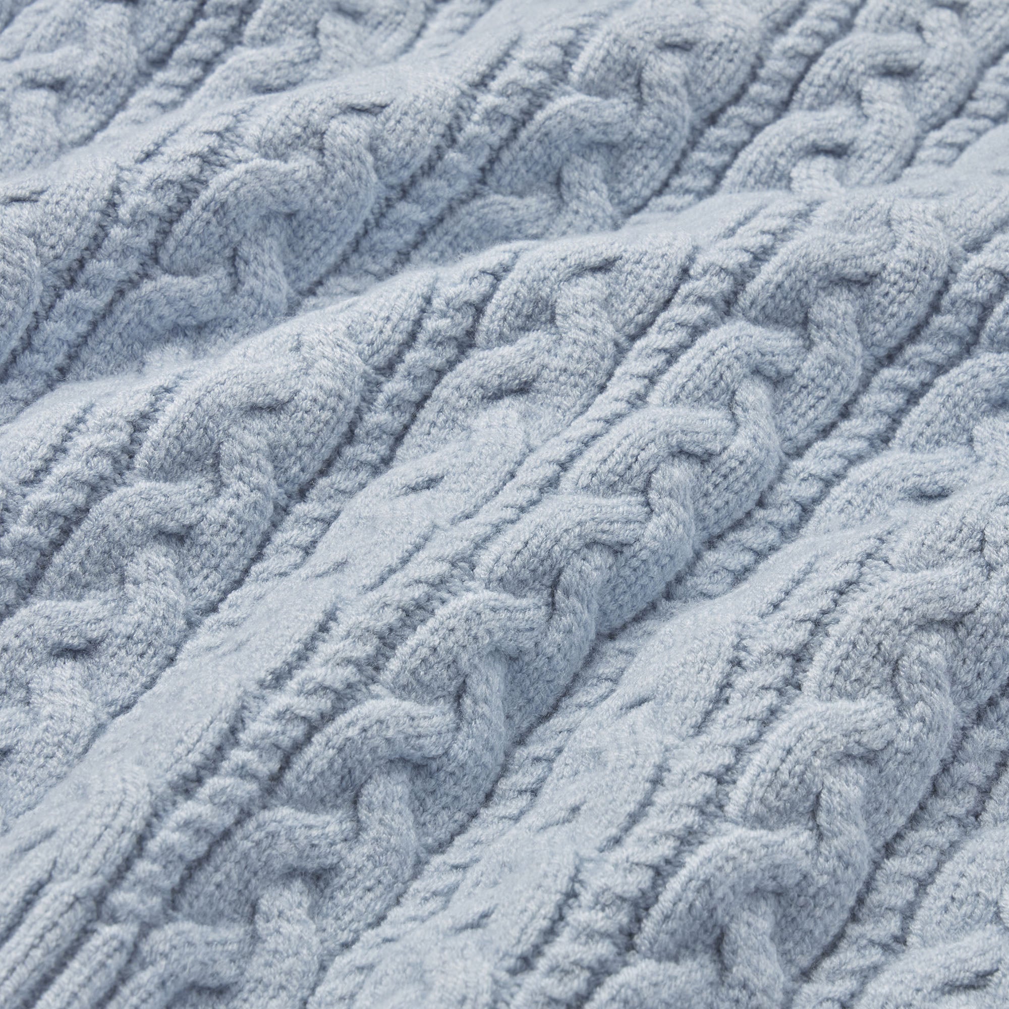 SWEATER KNIT CABLE STRAIGHT LEG PANT | FOG