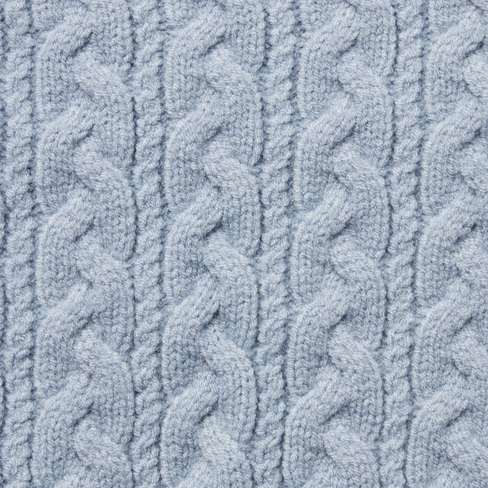 SWEATER KNIT CABLE TURTLENECK | FOG