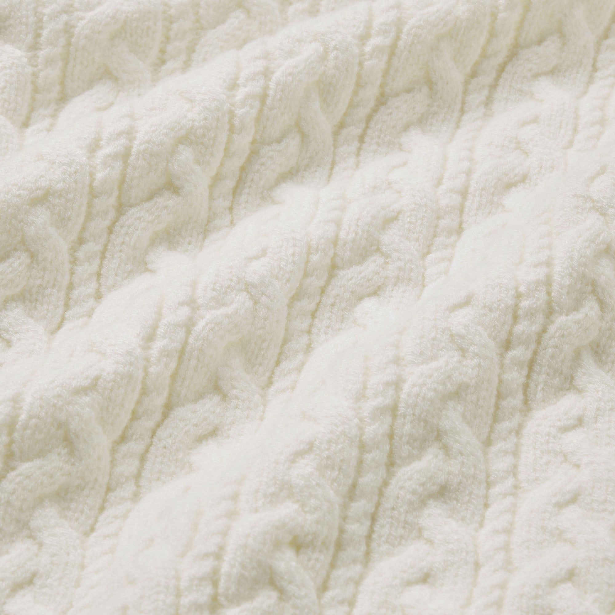 SWEATER KNIT CABLE TURTLENECK | IVORY