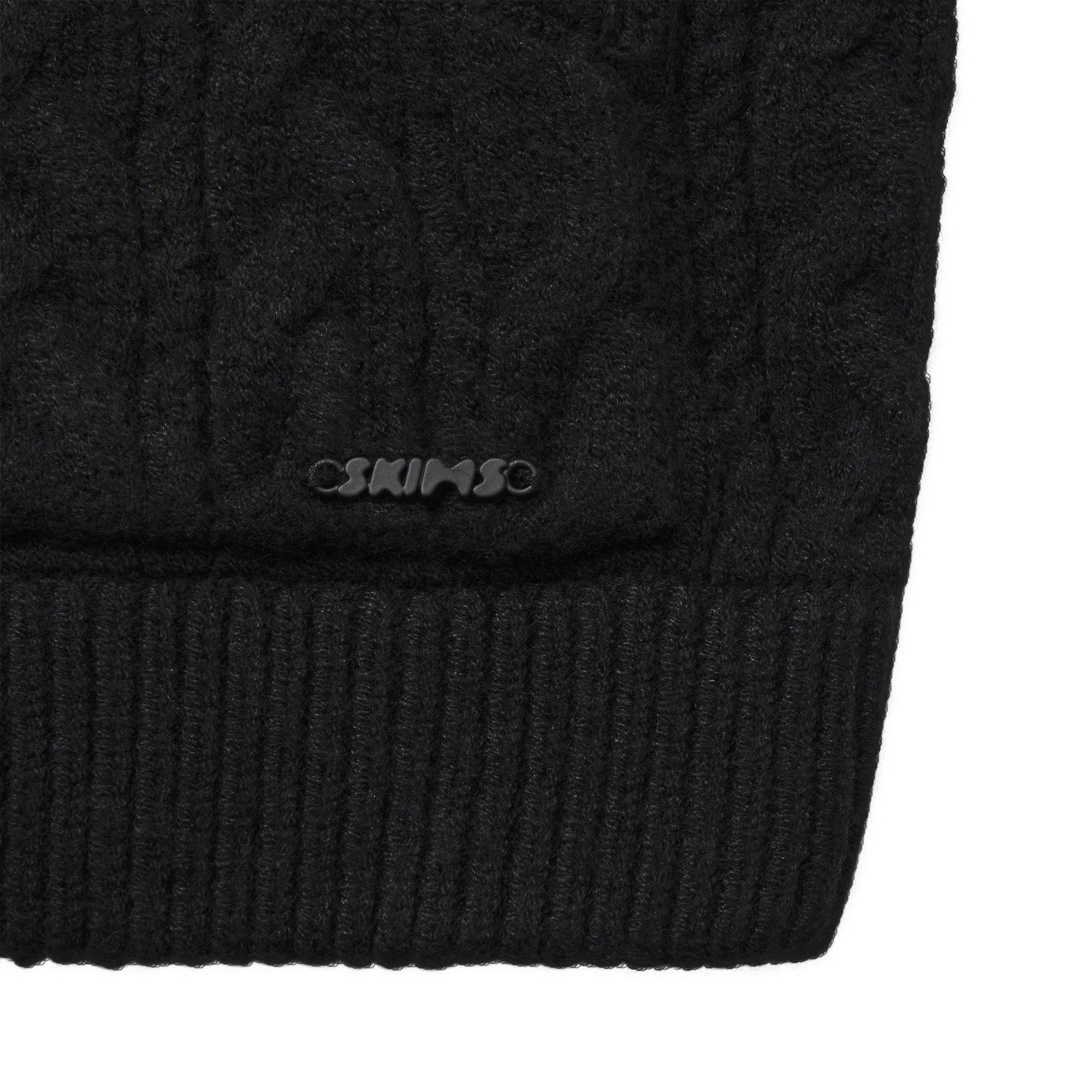SWEATER KNIT CABLE STRAIGHT LEG PANT | ONYX