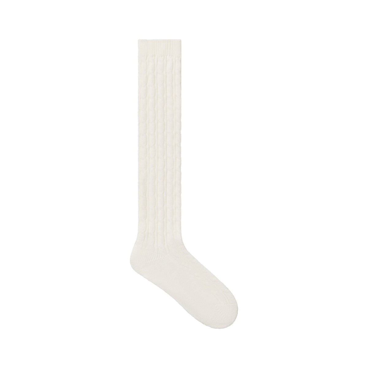 SWEATER KNIT CABLE SOCK | IVORY
