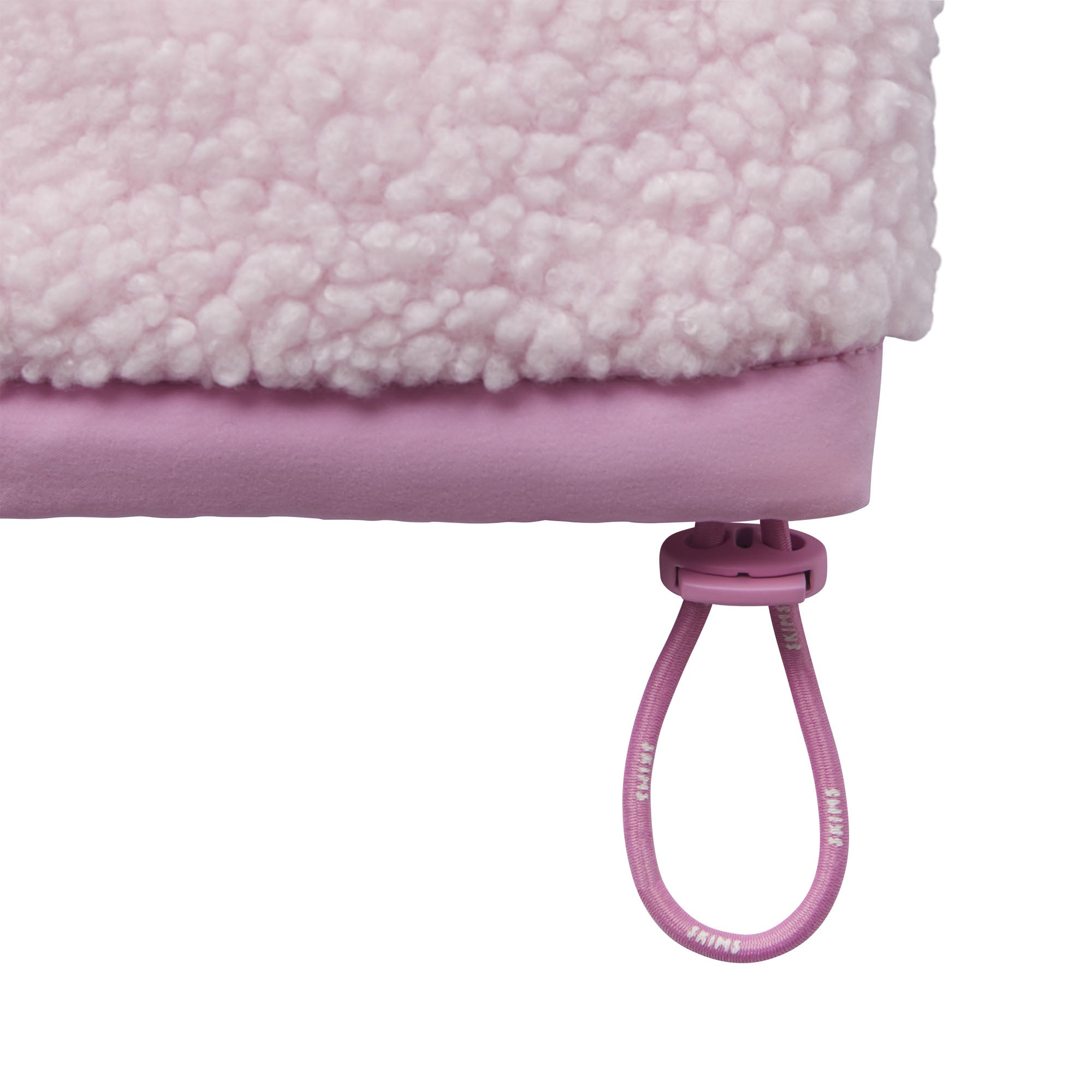 TEDDY BOXY ZIP UP JACKET | CHERRY BLOSSOM