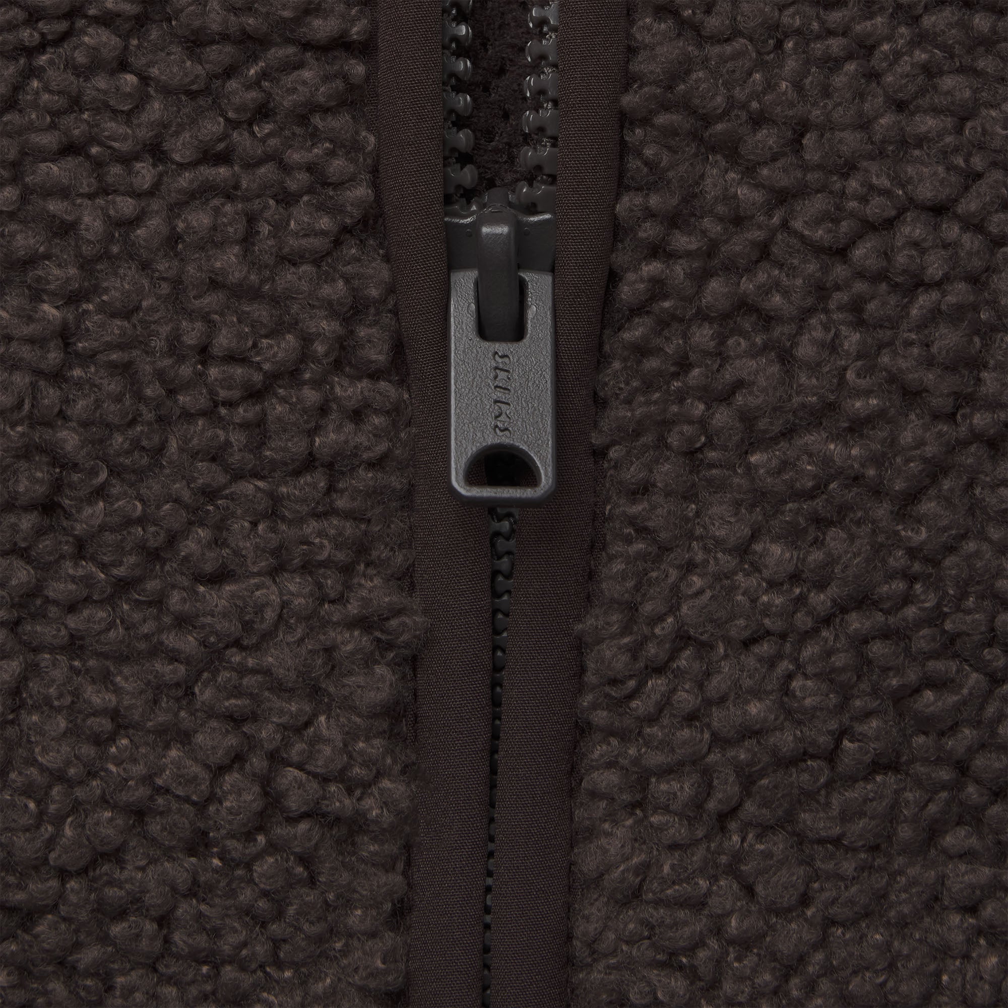 TEDDY BOXY ZIP UP JACKET | ESPRESSO