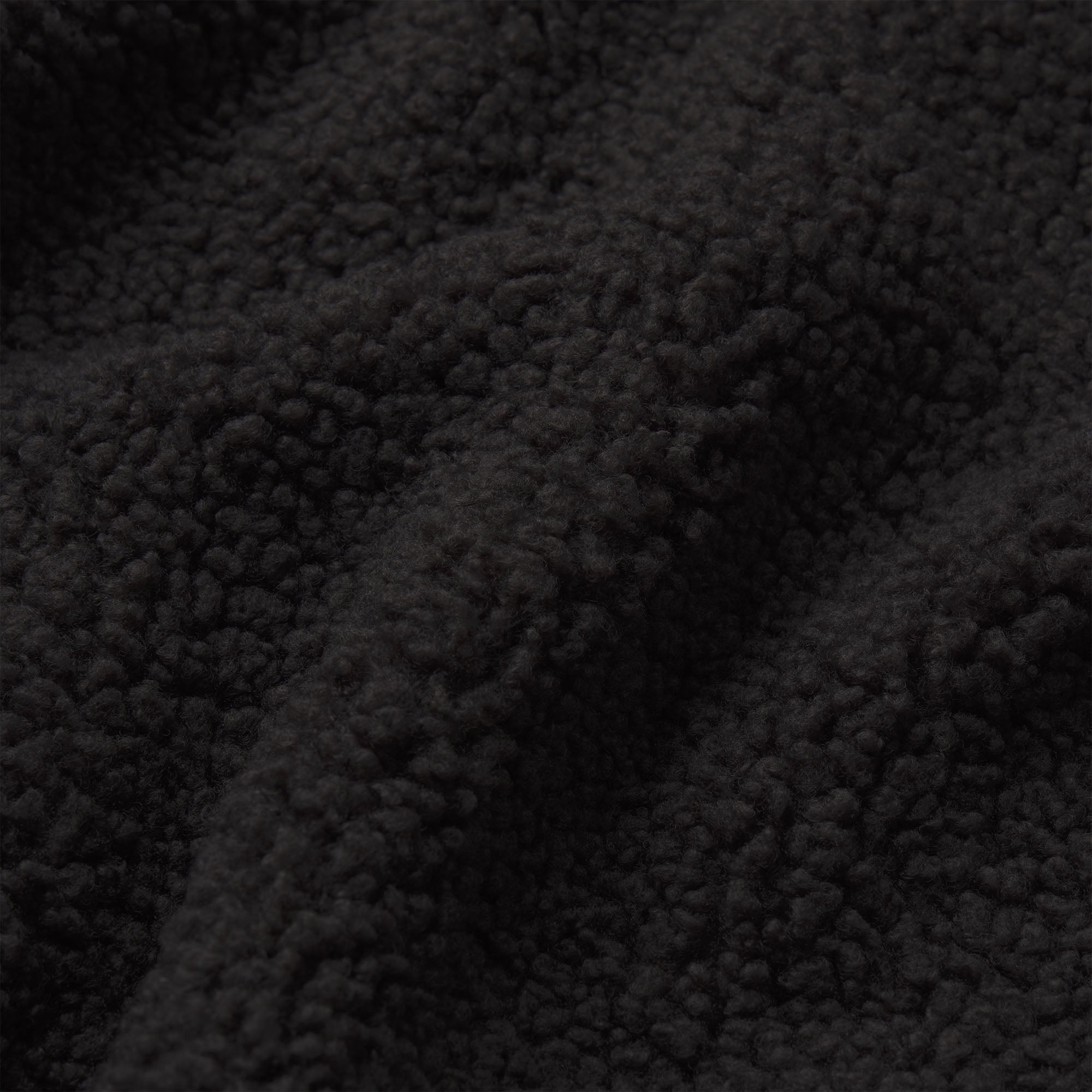 TEDDY BOXY ZIP UP JACKET | ONYX