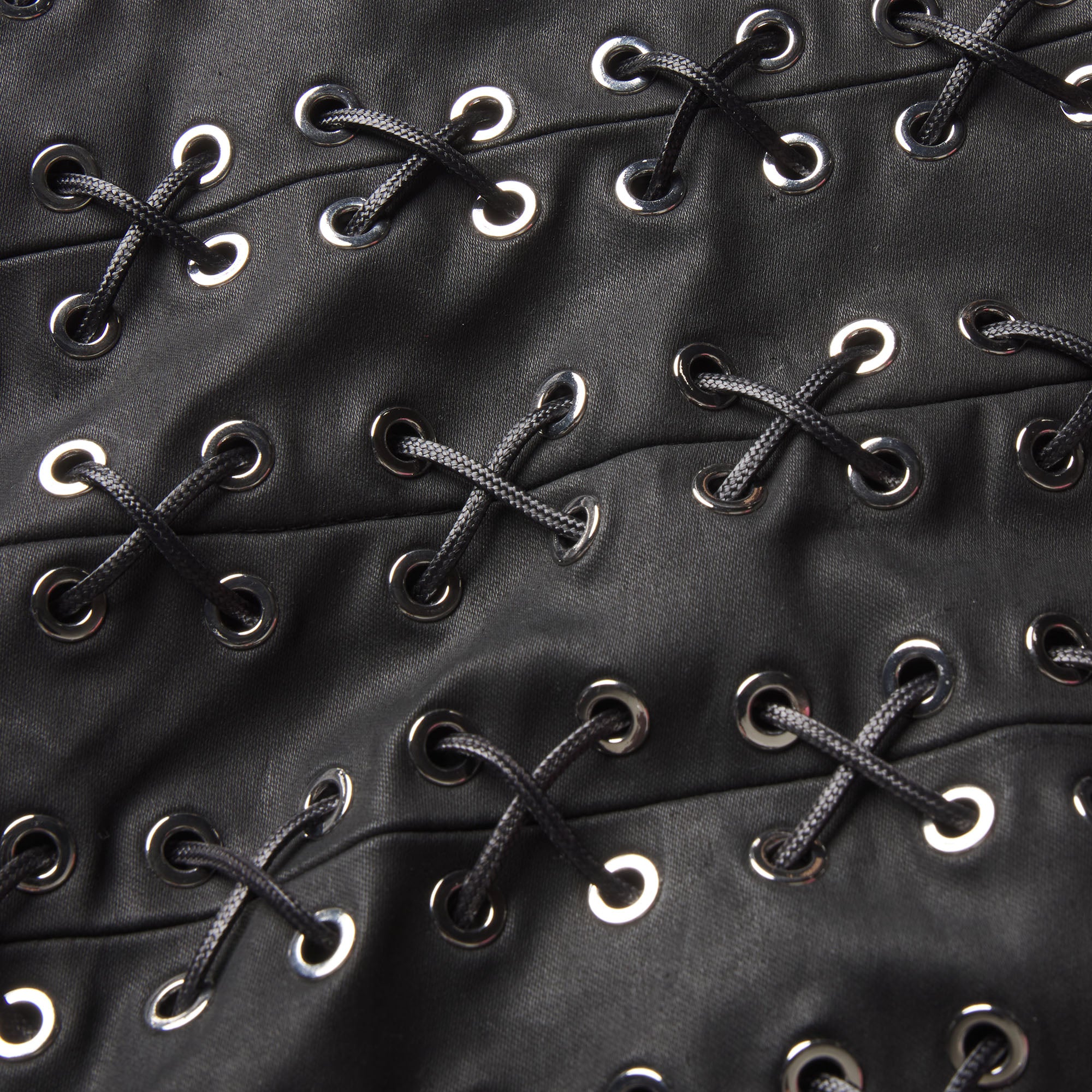 LUDOVIC DE SAINT SERNIN X SKIMS WAXED COTTON MINI DRESS | ONYX