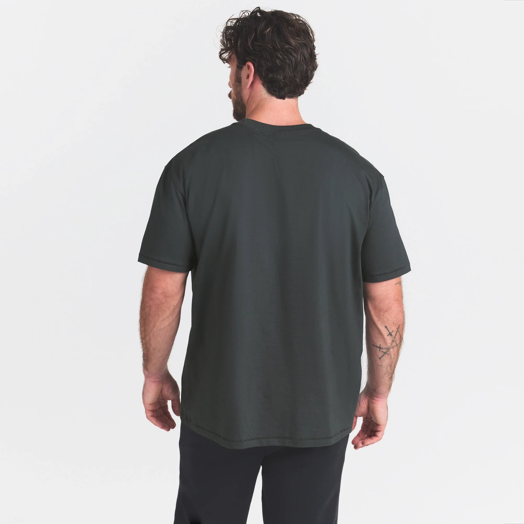 HEAVYWEIGHT COTTON MENS RELAXED T-SHIRT | DEEP SEA